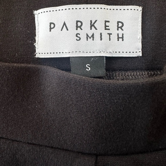 Parker Smith Black Pull On Slim Fit Pants Silver Zippers On Legs Size Small EUC! - Picture 6 of 7